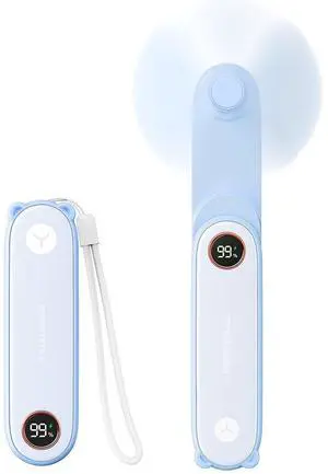 Portable Handheld Mini Fan with LED Display, 3-in-1 Personal Foldable USB Rechargeable Hand Held Fan & Flashlight for Travel, Lash Eyelash, Cute Small Pocket for Women, Girls Portable Handheld Mini Fan with LED Display, 3-in-1 Personal Foldable USB Rechargeable Hand Held Fan & Flashlight for Travel, Lash Eyelash, Cute Small Pocket for Women, Girls