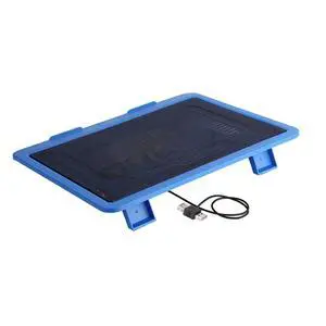 Laptop Cooling Pad with Big Fan, USB Powered Stand for 14" or Smaller Notebooks, Quiet Laptop Cooler Base (Blue) Laptop Cooling Pad with Big Fan, USB Powered Stand for 14" or Smaller Notebooks, Quiet Laptop Cooler Base (Blue)