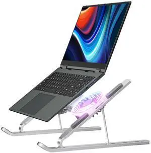 Laptop Stand with Open Cooling Design, Aluminum Notebook Stand with Height Adjustment, 10KG Capacity, for Gaming & Work, 10-17 Inch Compatible Laptop Stand with Open Cooling Design, Aluminum Notebook Stand with Height Adjustment, 10KG Capacity, for Gaming & Work, 10-17 Inch Compatible