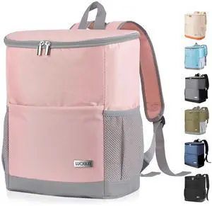 Insulated Cooler Backpack Small- Leak Proof Backpack Cooler 30 Cans, Waterproof Lightweight Cooler Bag for 12h Hot/Cold Retention - Portable Soft Cooler for Travel, Camping, Beach, Lunch-Pink Insulated Cooler Backpack Small- Leak Proof Backpack Cooler 30 Cans, Waterproof Lightweight Cooler Bag for 12h Hot/Cold Retention - Portable Soft Cooler for Travel, Camping, Beach, Lunch-Pink