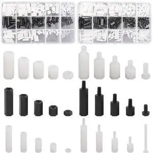 360pcs M2 M3 M4 Male Female Nylon Hex Spacer Standoff Screw Nut Assortment Kit 360pcs M2 M3 M4 Male Female Nylon Hex Spacer Standoff Screw Nut Assortment Kit