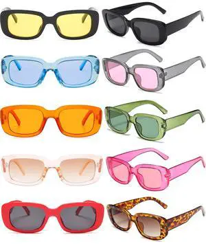 Women Rectangle Sunglasses Bulk Party Favors 10Pack Women Rectangle Sunglasses Bulk Party Favors 10Pack