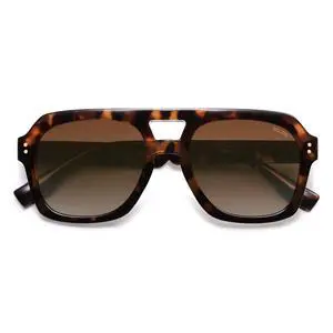 Retro Polarized Aviator Sunglasses Womens Mens Brown Tortoise/Brown Retro Polarized Aviator Sunglasses Womens Mens Brown Tortoise/Brown