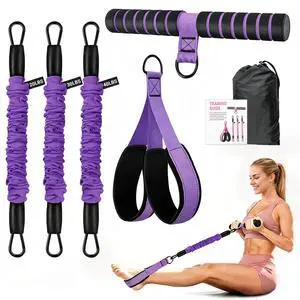 Pedal Resistance Bands with Handles, Adjustable Resistance Bands, Max 90Lbs Pedal Resistance Bands with Handles, Adjustable Resistance Bands, Max 90Lbs