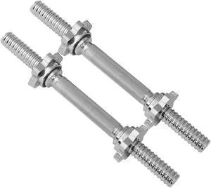 Threaded Dumbbell Handles, Set of 2, with Star Collars, Fits 1 Standard Plates Threaded Dumbbell Handles, Set of 2, with Star Collars, Fits 1 Standard Plates