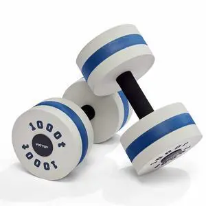 Water Dumbbells for Pool Exercise,Foam Aquatic Dumbbells for Water Aerobics,Resistance Training & Physical Therapy,Pool Weights for Water Workouts,Aqua Fitness,Set of 2 (White) Water Dumbbells for Pool Exercise,Foam Aquatic Dumbbells for Water Aerobics,Resistance Training & Physical Therapy,Pool Weights for Water Workouts,Aqua Fitness,Set of 2 (White)