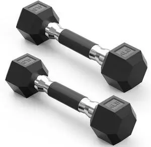 Hex Dumbbell Set 2.5-100lb, Rubber Grip Dumbbells, Home Gym 4 Pair Hex Dumbbell Set 2.5-100lb, Rubber Grip Dumbbells, Home Gym 4 Pair