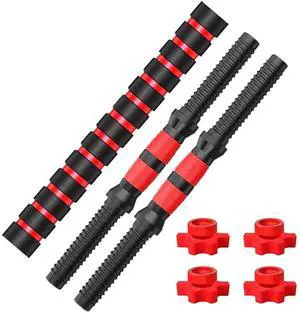 Adjustable Dumbbell Handle Set for 1in Wide Weight Plates, Barbell Handles 15.74in with Connecting Rod and Nut Weightlifting Accessories for Training Sport Workout Gym Adjustable Dumbbell Handle Set for 1in Wide Weight Plates, Barbell Handles 15.74in with Connecting Rod and Nut Weightlifting Accessories for Training Sport Workout Gym