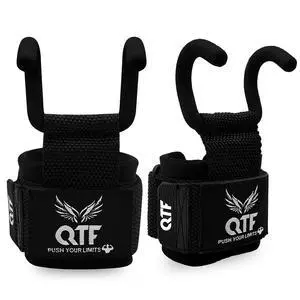 Weight Lifting Barbell Hooks Lifting Heavy Duty Deadlift Wrist Straps Men and Women Pull Ups Powerlifting and Gym Workouts grips (Black, Barbell Hook Straps) Weight Lifting Barbell Hooks Lifting Heavy Duty Deadlift Wrist Straps Men and Women Pull Ups Powerlifting and Gym Workouts grips (Black, Barbell Hook Straps)