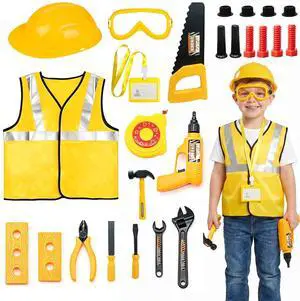 Kids Construction Worker Costume for Boys Girls Kids Construction Worker Costume for Boys Girls