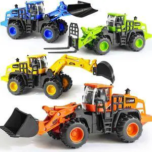 Construction Truck Toys for 3 4 5 6 7 8 Years Old Boys, Truck Vehicles Sand Sandbox Beach Toys, Excavator Forklift Bulldozer Friction Powered Construction Truck Toys for 3 4 5 6 7 8 Years Old Boys, Truck Vehicles Sand Sandbox Beach Toys, Excavator Forklift Bulldozer Friction Powered