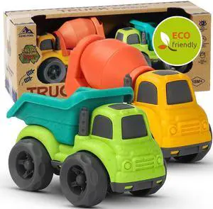 Toddler Car Toys for 2-4 Years Old, Dump Truck, Mixer Cement Set Toddler Car Toys for 2-4 Years Old, Dump Truck, Mixer Cement Set