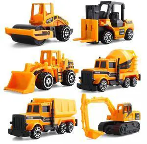 6 Pack Diecast Construction Vehicles Toys - Mini Digger Cake Toppers - Bulldozer Dump Truck Small Toy Car Set for Kids Children Boys Girls - Gifts for 3 4 5 6 7 Year Olds 6 Pack Diecast Construction Vehicles Toys - Mini Digger Cake Toppers - Bulldozer Dump Truck Small Toy Car Set for Kids Children Boys Girls - Gifts for 3 4 5 6 7 Year Olds