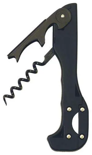 Boomerang Two-step Soft-touch Corkscrew, Black Boomerang Two-step Soft-touch Corkscrew, Black