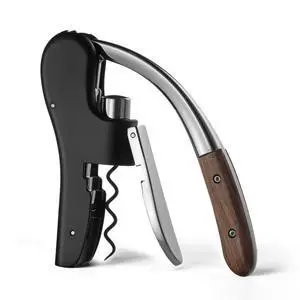 Wine Bottle Opener, Vertical Lever Corkscrew with Built in Foil Cutter Design, Manual Handheld Corkscrew with Ergonomic Lever Pump Wine Bottle Opener, Vertical Lever Corkscrew with Built in Foil Cutter Design, Manual Handheld Corkscrew with Ergonomic Lever Pump