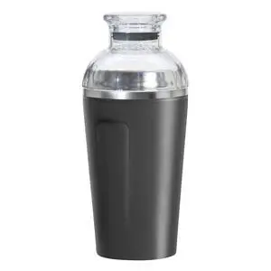Groove Insulated Cocktail Shaker-17oz Double Wall Vacuum Insulated Stainless Steel, Tritan Lid has Built In Strainer, Ideal Cocktail Mixer, Martini Shaker, Margarita Shaker, Black Groove Insulated Cocktail Shaker-17oz Double Wall Vacuum Insulated Stainless Steel, Tritan Lid has Built In Strainer, Ideal Cocktail Mixer, Martini Shaker, Margarita Shaker, Black
