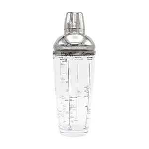 24oz Glass Cocktail Shaker, Includes Six Recipes 24oz Glass Cocktail Shaker, Includes Six Recipes