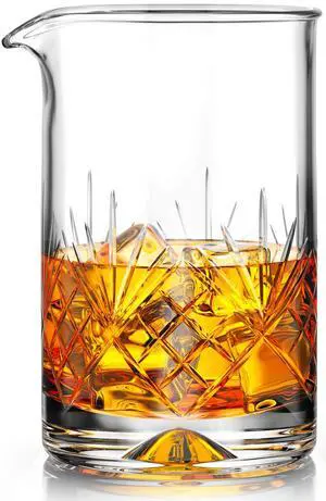 Crystal Cocktail Mixing Glass/Premium Cocktail Shaker 18oz(540ml) - Solid and Stable Thick Bottom/Professional Quality Bartender Tool for Stirring Cocktails - Gift for Christmas, Birthday Crystal Cocktail Mixing Glass/Premium Cocktail Shaker 18oz(540ml) - Solid and Stable Thick Bottom/Professional Quality Bartender Tool for Stirring Cocktails - Gift for Christmas, Birthday