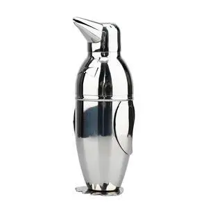 Penguin Cocktail Shaker with Strainer, Bar Essentials, Bartender Shaker and Strainer Set, Stainless Steel Shaker Bottle, 17 oz Penguin Cocktail Shaker with Strainer, Bar Essentials, Bartender Shaker and Strainer Set, Stainless Steel Shaker Bottle, 17 oz