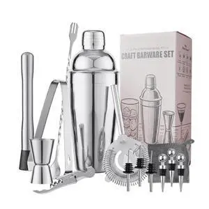 Cocktail Shaker Set,13Piece Bartender Kit,Bar Tool Set,Bar Cart Accessories Cocktail Shaker Set,13Piece Bartender Kit,Bar Tool Set,Bar Cart Accessories