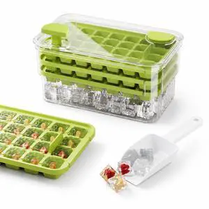 Ice cube trays with storage bin, ice tray for freezer,3-Layer 84 Grids Press Easy Release Ice Cube Molds, Small Reusable Ice Cube Maker for Freezer Drinks, Ice cube trays with storage bin, ice tray for freezer,3-Layer 84 Grids Press Easy Release Ice Cube Molds, Small Reusable Ice Cube Maker for Freezer Drinks,
