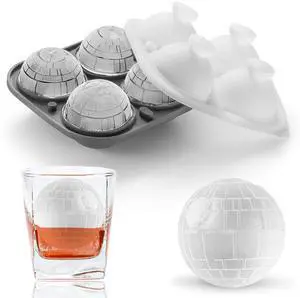 3D Death Star Ice Cube Molds, Large Silicone Fun Shapes Bourbon Gifts for Men Fandom, Whiskey Ice Cube Mold for Cocktails,Brandy, Whiskey Gifts for Men Nerds & Geeks 3D Death Star Ice Cube Molds, Large Silicone Fun Shapes Bourbon Gifts for Men Fandom, Whiskey Ice Cube Mold for Cocktails,Brandy, Whiskey Gifts for Men Nerds & Geeks