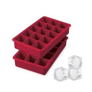 Trays Ice Cube Cayenne Set Of 2 Trays Ice Cube Cayenne Set Of 2