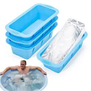 Extra Large Ice Block Mold, 4 Pack 9.4lb Big Ice Cube Molds Extra Large Ice Block Mold, 4 Pack 9.4lb Big Ice Cube Molds