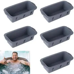 5Pcs Extra Large Ice Block Mold, Grey Silicone Ice Block Molds for Ice Bath Tub, Big Ice Cube Molds for Ice Bath, Ice Maker for Cold Plunge or Coolers, Ice Tray Accessories for Ice Bath Chiller 5Pcs Extra Large Ice Block Mold, Grey Silicone Ice Block Molds for Ice Bath Tub, Big Ice Cube Molds for Ice Bath, Ice Maker for Cold Plunge or Coolers, Ice Tray Accessories for Ice Bath Chiller