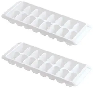 Ice Tray Easy Release White Ice Cube Trays, 16 Cube (Pack of 2) (2867-WHT-2) Ice Tray Easy Release White Ice Cube Trays, 16 Cube (Pack of 2) (2867-WHT-2)