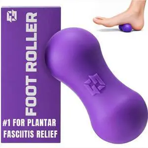 Foot Roller for Plantar Fasciitis Relief by Ground Force - Deep Tissue Silicone Foot Massager for Arch & Heel Pain, Neuropathy, Heel Spurs, Myofascial Release - Portable Recovery Tool Foot Roller for Plantar Fasciitis Relief by Ground Force - Deep Tissue Silicone Foot Massager for Arch & Heel Pain, Neuropathy, Heel Spurs, Myofascial Release - Portable Recovery Tool