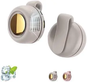 Portable Silent Bladeless Clip On Fan, Mini Fan With Clip, Rechargeable Personal Held Fans, Adjustable 3-Speed Suspended Waist Fans for Outdoor,Camping,Travel,Office (White) Portable Silent Bladeless Clip On Fan, Mini Fan With Clip, Rechargeable Personal Held Fans, Adjustable 3-Speed Suspended Waist Fans for Outdoor,Camping,Travel,Office (White)