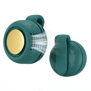 Portable Silent Mini Bladeless Fan Clip On, Rechargeable Wearable Clip On Fan for Shirt, Adjustable 3 Speeds & Queit Small Waist & Neck Cooling Fan, Suitable for Outdoor Travel Office (Green) Portable Silent Mini Bladeless Fan Clip On, Rechargeable Wearable Clip On Fan for Shirt, Adjustable 3 Speeds & Queit Small Waist & Neck Cooling Fan, Suitable for Outdoor Travel Office (Green)