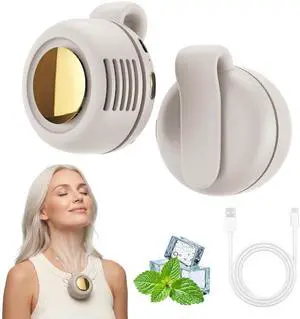 Portable Mini Bladeless Clip-On Fan 3 Speeds Silent 360° Rotatable Cooling Fan for Shirt & Waist Rechargeable Clip On Fan for Outdoor Travel Office (White) Portable Mini Bladeless Clip-On Fan 3 Speeds Silent 360° Rotatable Cooling Fan for Shirt & Waist Rechargeable Clip On Fan for Outdoor Travel Office (White)