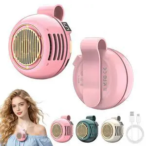 Portable Silent Mini Bladeless Fan Clip On, Mini USB Rechargeable 360° Rotatable Fan, 2026 New Adjustable 3-Speed Suspended Whirlwind Cooler Fans for Outdoor & Travel & Office (Pink) Portable Silent Mini Bladeless Fan Clip On, Mini USB Rechargeable 360° Rotatable Fan, 2026 New Adjustable 3-Speed Suspended Whirlwind Cooler Fans for Outdoor & Travel & Office (Pink)
