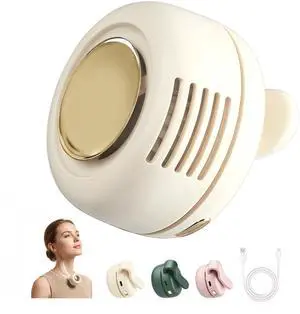 Portable Silent Mini Bladeless Fan Clip On, 3 Speeds & Queit, Hands Free Shirt and Waist Clips Whirlwind Fans, USB Rechargeable, Suitable for Outdoor & Travel & Office (cream white) Portable Silent Mini Bladeless Fan Clip On, 3 Speeds & Queit, Hands Free Shirt and Waist Clips Whirlwind Fans, USB Rechargeable, Suitable for Outdoor & Travel & Office (cream white)