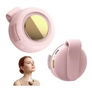 Portable Silent Mini Bladeless Fan, Clip On Fan for Shirt, 3 Speeds & Queit, Hands Free Waist Whirlwind Fans, USB Rechargeable, Suitable for Outdoor & Travel & Office (pink) Portable Silent Mini Bladeless Fan, Clip On Fan for Shirt, 3 Speeds & Queit, Hands Free Waist Whirlwind Fans, USB Rechargeable, Suitable for Outdoor & Travel & Office (pink)