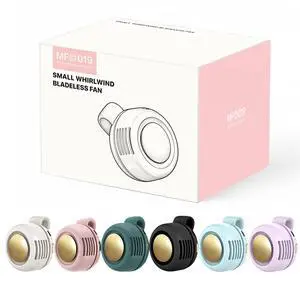 Portable Clip-On Fan, Mini USB Rechargeable 360° Rotatable Fan, Personal Fan 3-Speed Silent Mini Bladeless Fans (Assorted Color(Random Delivery One Color)) Portable Clip-On Fan, Mini USB Rechargeable 360° Rotatable Fan, Personal Fan 3-Speed Silent Mini Bladeless Fans (Assorted Color(Random Delivery One Color))