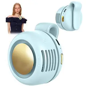 Portable Clip-On Fan, Mini USB Rechargeable 360° Rotatable Fan, Personal Fan 3-Speed Silent Mini Bladeless Fans (1packBlue) Portable Clip-On Fan, Mini USB Rechargeable 360° Rotatable Fan, Personal Fan 3-Speed Silent Mini Bladeless Fans (1packBlue)