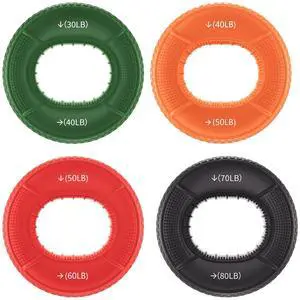 Hand Grip Strengthener Rings - 4 Pack Finger Exerciser Grip Strength Trainer Silicone Squeezer Gripper for Muscle Strengthening Training Forearm Grip Workout Stress Relief Rehabilitation 30LB-80LB Hand Grip Strengthener Rings - 4 Pack Finger Exerciser Grip Strength Trainer Silicone Squeezer Gripper for Muscle Strengthening Training Forearm Grip Workout Stress Relief Rehabilitation 30LB-80LB