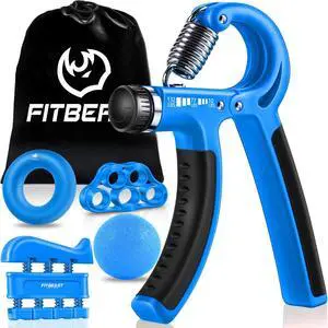 Grip Strengthener Forearm Strengthener Hand Grips Strengthener Kit - 5 Pack Adjustable Resistance (Light Blue) Grip Strengthener Forearm Strengthener Hand Grips Strengthener Kit - 5 Pack Adjustable Resistance (Light Blue)