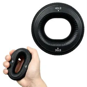 2pcs Hand Grip Strengthener, Silicone Ring Grip Strength Trainer (Black) 2pcs Hand Grip Strengthener, Silicone Ring Grip Strength Trainer (Black)