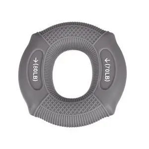 Hand Grip Strength Trainer, 3" 70-80 Lbs Silicone Rings Finger Forearms Exercise Grip Squeezer for Athletes Workout, Rock Climbing, Space Gray Hand Grip Strength Trainer, 3" 70-80 Lbs Silicone Rings Finger Forearms Exercise Grip Squeezer for Athletes Workout, Rock Climbing, Space Gray