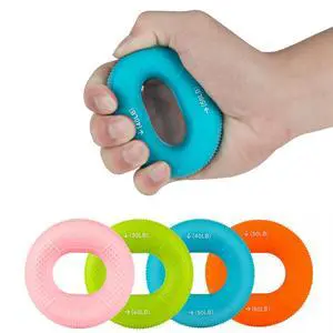 Grip Strength Trainer,Silicone Hand Grip Strengthener Ring,Finger Grip Workout - Double Force Grip Rings for Rock Climbing, Athletes & Stress Relief, (20-60lbs) 5 Resistance Levels(4 PCS) Grip Strength Trainer,Silicone Hand Grip Strengthener Ring,Finger Grip Workout - Double Force Grip Rings for Rock Climbing, Athletes & Stress Relief, (20-60lbs) 5 Resistance Levels(4 PCS)
