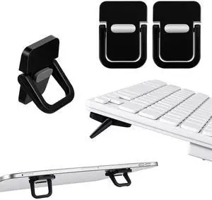 2 Pack Mini Keyboard Feet, Foldable Laptop Riser Keyboard Stand, Portable Anti-Slip Keyboards Lift for Most Keyboards (Black) 2 Pack Mini Keyboard Feet, Foldable Laptop Riser Keyboard Stand, Portable Anti-Slip Keyboards Lift for Most Keyboards (Black)