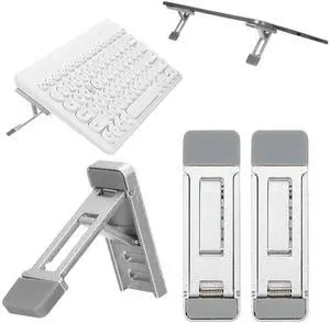 Keyboard Feet 2 Pcs Portable Keyboard Riser Foldable Keyboards Stand for Desk Three Tilt Angle Adjustable Invisible Laptop Feet Self-Adhesive Computer Lift with Anti-Slip Pads Keyboard Feet 2 Pcs Portable Keyboard Riser Foldable Keyboards Stand for Desk Three Tilt Angle Adjustable Invisible Laptop Feet Self-Adhesive Computer Lift with Anti-Slip Pads
