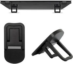 2PCS Black Self-Adhesive Keyboard Riser, Portable Mini Laptop Stand for Desk, Foldable Keyboard Lift with Adjustable Angle, Universal for Most Keyboards & Laptops 2PCS Black Self-Adhesive Keyboard Riser, Portable Mini Laptop Stand for Desk, Foldable Keyboard Lift with Adjustable Angle, Universal for Most Keyboards & Laptops