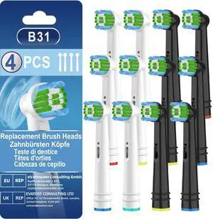 Electric Toothbrush Heads Compatible with Oral B Pro, Vitality, Smart, Genius Series,Toothbrush Heads Compatible with Braun Oral B Electric Toothbrushes, 12PCS Electric Toothbrush Heads Compatible with Oral B Pro, Vitality, Smart, Genius Series,Toothbrush Heads Compatible with Braun Oral B Electric Toothbrushes, 12PCS