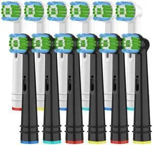 Replacement Toothbrush Heads Compatible with Oral B Braun Electric Toothbrushes, Pack of 12 Toothbrush Head Refills for Pro 1000, 3000, 500, 7000, 8000, 9600 Replacement Toothbrush Heads Compatible with Oral B Braun Electric Toothbrushes, Pack of 12 Toothbrush Head Refills for Pro 1000, 3000, 500, 7000, 8000, 9600