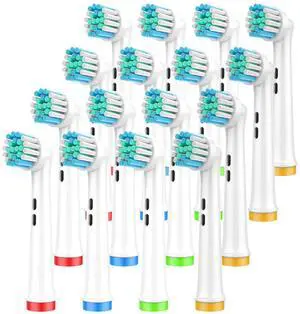 Replacement Toothbrush Heads Compatible with Oral B Braun, 16 Pcs Professional Electric Toothbrush Brush Heads Compatible with Oral B Replacement Heads Refill 7000/Pro 1000/9600/500/3000/8000 Replacement Toothbrush Heads Compatible with Oral B Braun, 16 Pcs Professional Electric Toothbrush Brush Heads Compatible with Oral B Replacement Heads Refill 7000/Pro 1000/9600/500/3000/8000